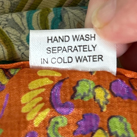 Vintage Reversible Sari Layered Wrap Maxi Skirt Bohemian Multicolor Fabrics OS - Picture 15 of 15